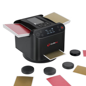 ShuffleBox G1 Pro front view highlights compact, quiet design for tabletop game nights.