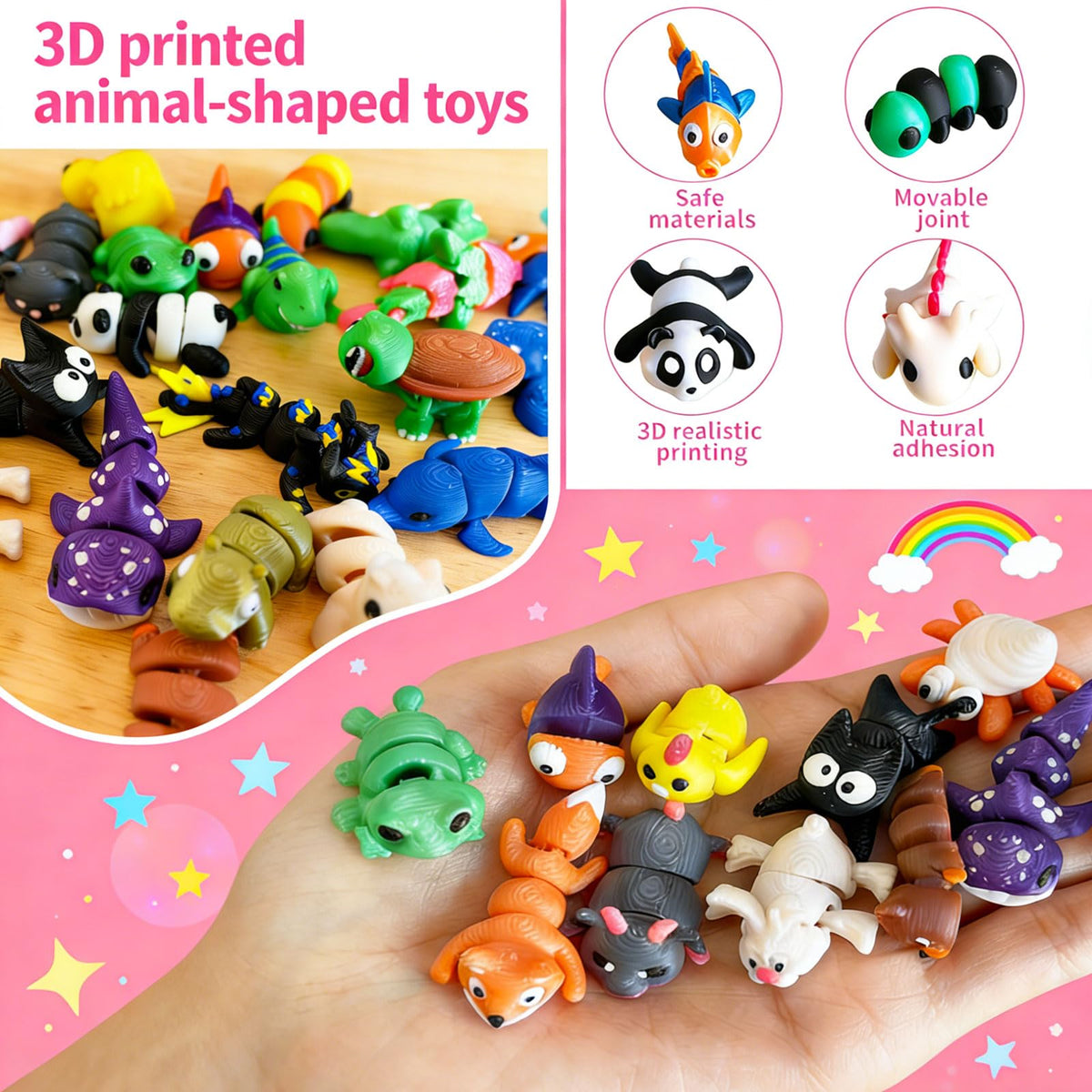 SHULI sensory toys mini animals support focus and calm during study.