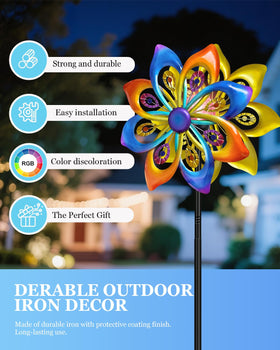 Shumi yard art offers kinetic beauty as a garden focal point