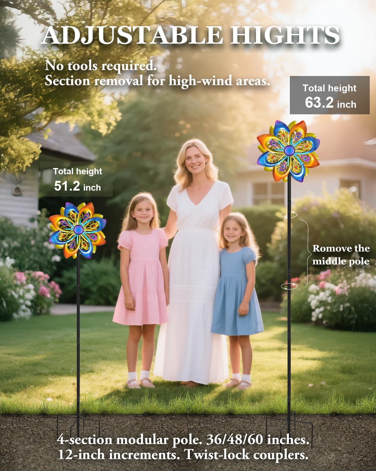 Shumi heavy-duty iron body resists weather and maintains color