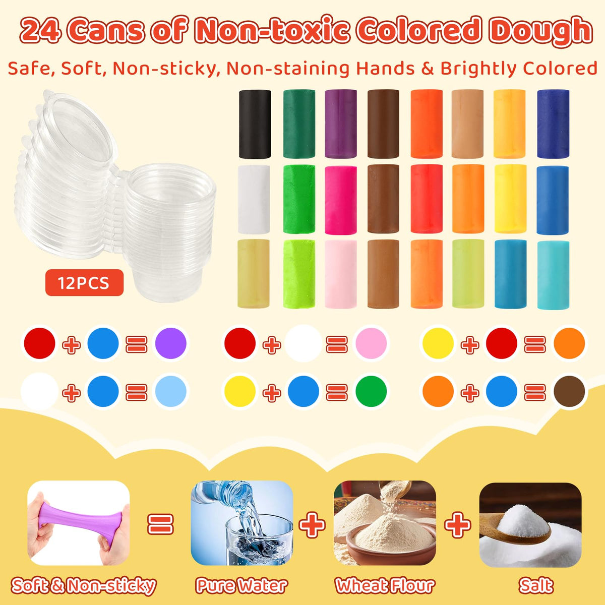 Shunshoon color dough hamburger maker encourages crafty meals in playtime.