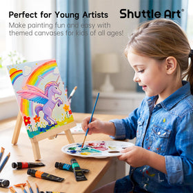 Shuttle Art 19 brushes set enables varied strokes and textures