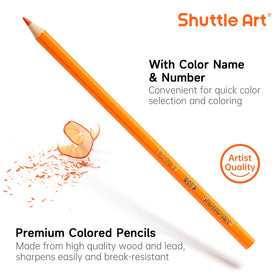 Shuttle Art 720 pencils feature durable lead to reduce breaks during use.