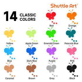 Shuttle Art activity books featuring 135 patterns to guide dotting