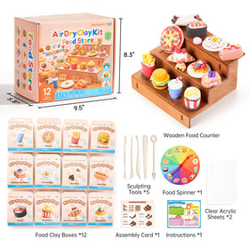 Shuttle Art sculpting tools enabling precise shaping during clay play.