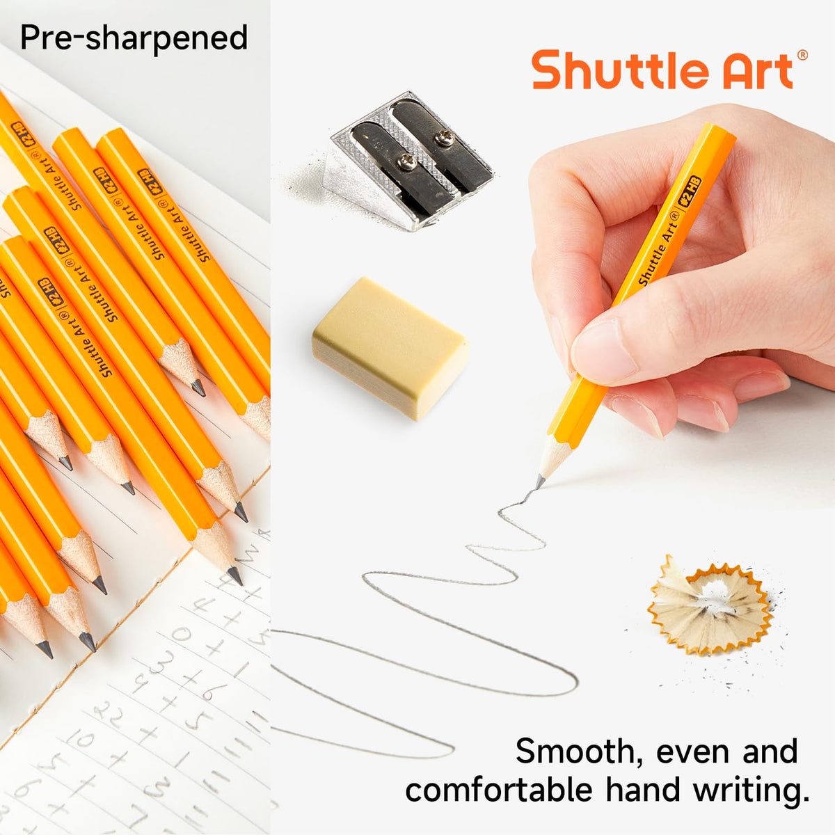 Shuttle Art break-resistant lead supports consistent lines during long notes.