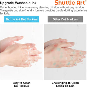 Shuttle Art washable markers easy cleanup with water