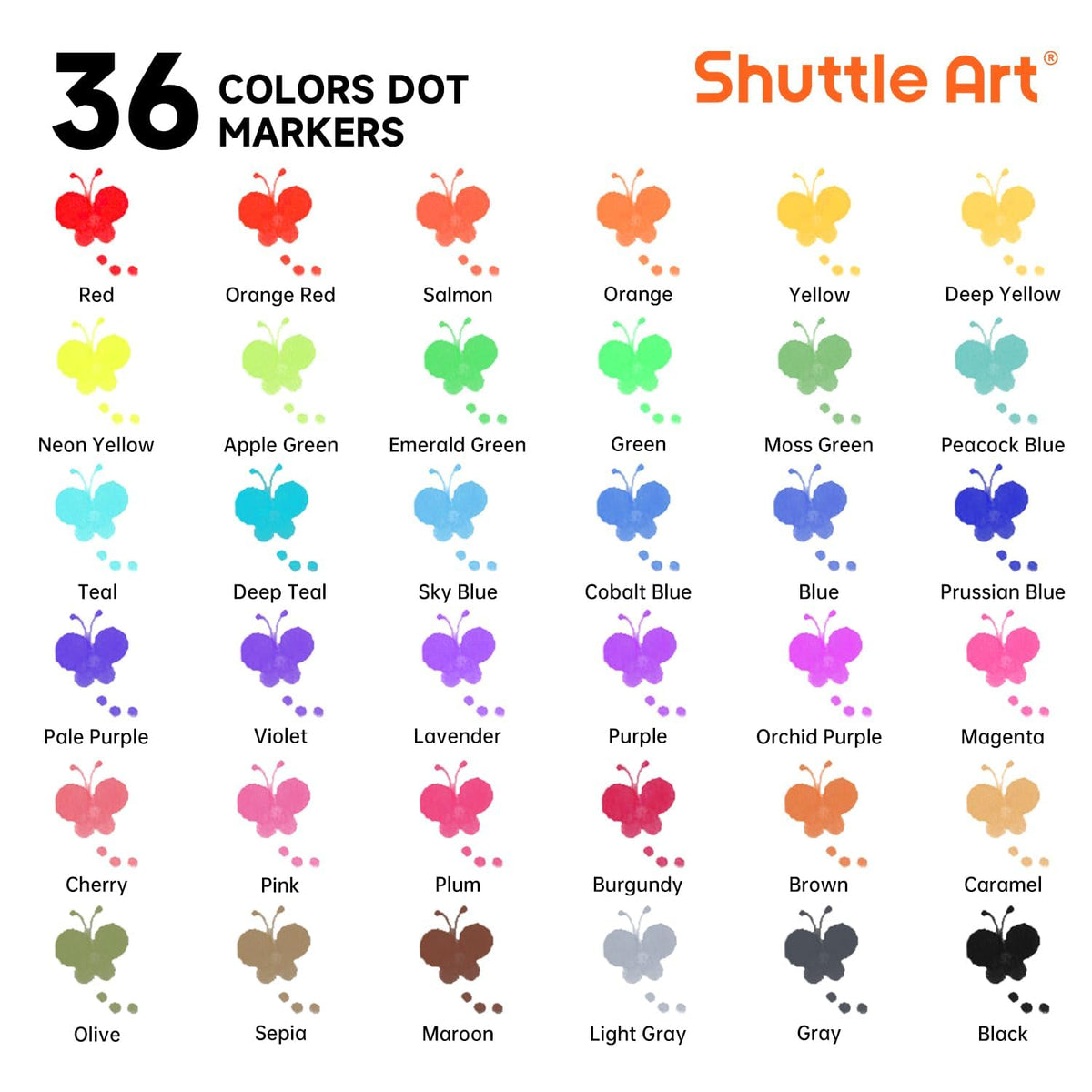 Shuttle Art dot markers activity books collection show kids following patterns