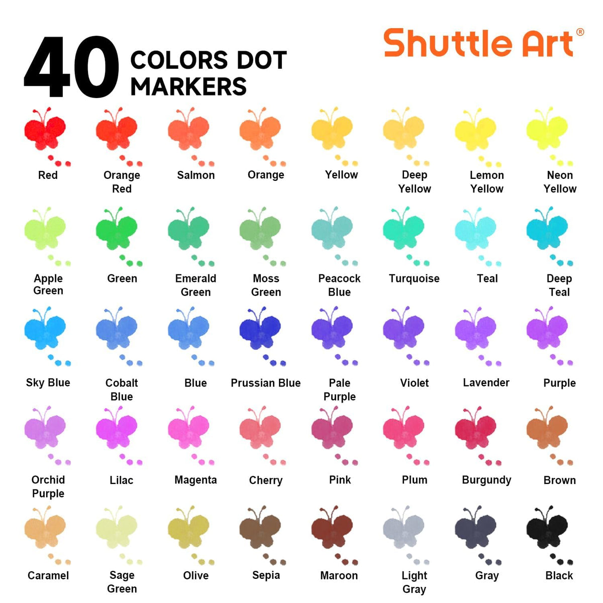 Free activity book included with Shuttle Art Dot Markers.