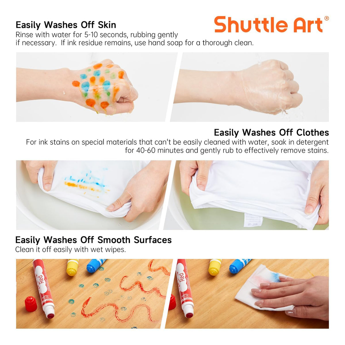 Shuttle Art dot markers packaging box for easy storage