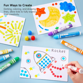 Washable ink cleans up easily from skin and fabric.