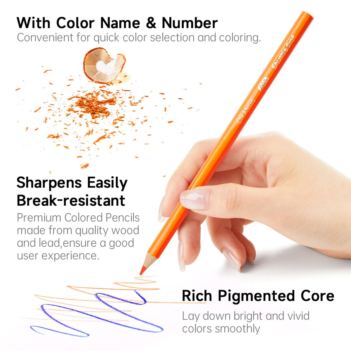 Shuttle Art color swatches show rich pigments for vibrant artwork