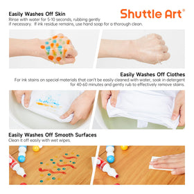 Shuttle Art markers designed for small fingers with comfortable grip