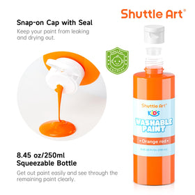 Shuttle Art kids art sponges help blend edges for smooth finishes.