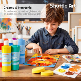 Shuttle Art paint on wood and glass creates bold crafts with easy removal.