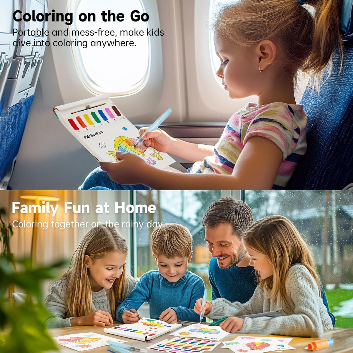 Shuttle Art Paint with Water 5-pack water brushes deliver smooth, mess-free strokes.
