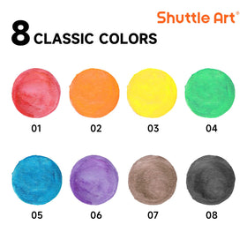 Portable Shuttle Art watercolor case used as mixing palette on the go