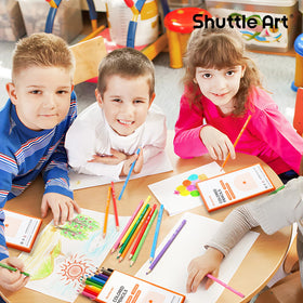 Shuttle Art pre-sharpened-pencil ensures instant drawing for kids.