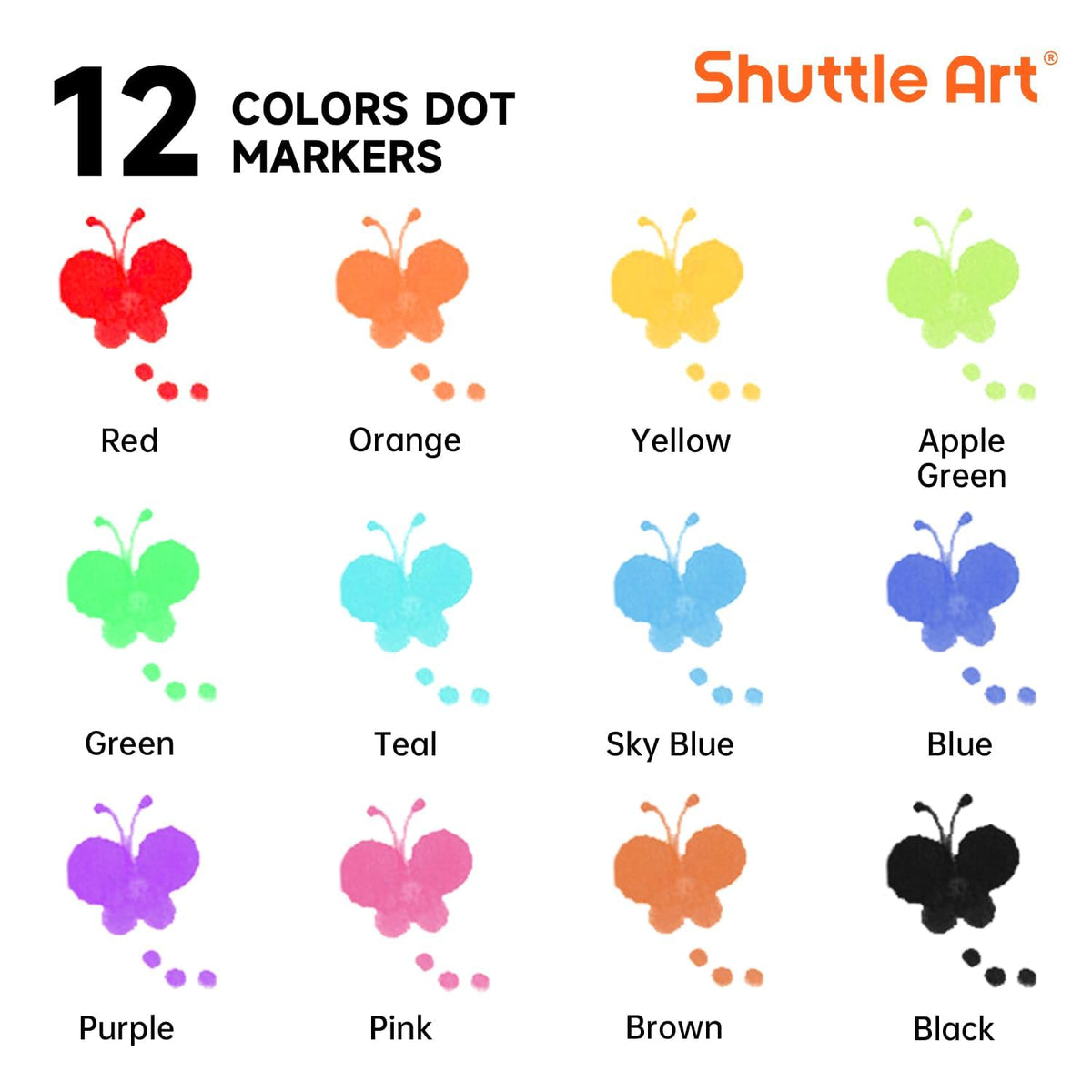 Shuttle Art six activity books with 155 sheets inspire guided dot art