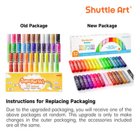 Shuttle Art tempera paint sticks neon colors brighten posters and crafts