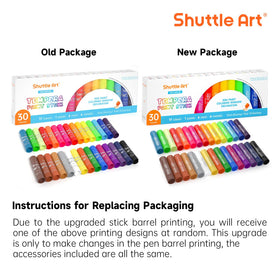 Shuttle Art Tempera Paint Sticks suited for kids, teens, and adults during family crafting.