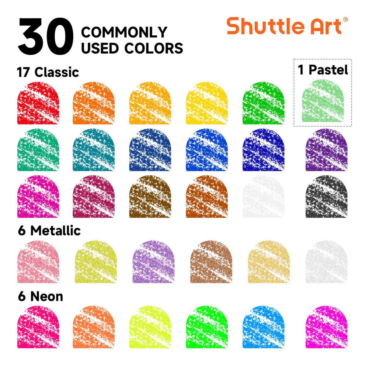 Shuttle Art Tempera Paint Sticks on paper demonstrate smooth, kid-friendly drawing.