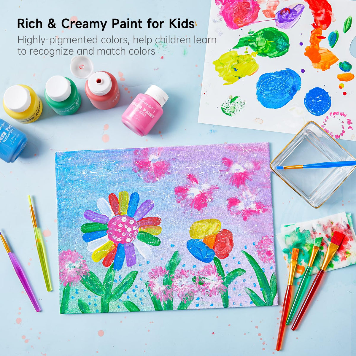 Shuttle Art palette helps organize colors for smooth, blended artwork.