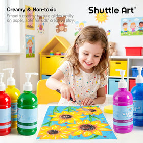 Shuttle Art washable paint on wood for craft projects