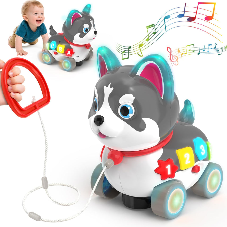 SHXYKZ 3-in-1 musical puppy toy front view for engaging play and exploration