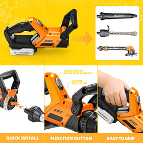 ShyLizard 3-in-1 Tool Set Hedge Trimmer Toy for outdoor pretend gardening.