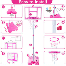 ShyLizard adjustable height 3-5ft 6-2ft grows with kids during playtime.