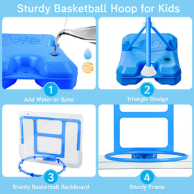 ShyLizard adjustable height hoop from 3.5ft to 6.2ft