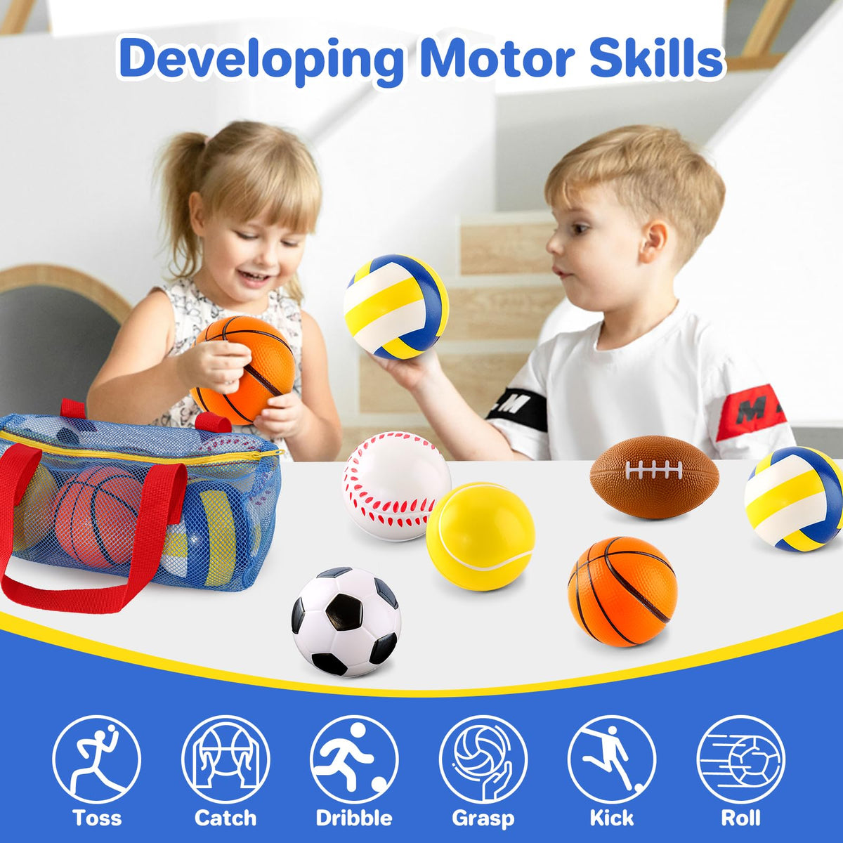 ShyLizard diverse sports ball collection sparks early sports exploration.