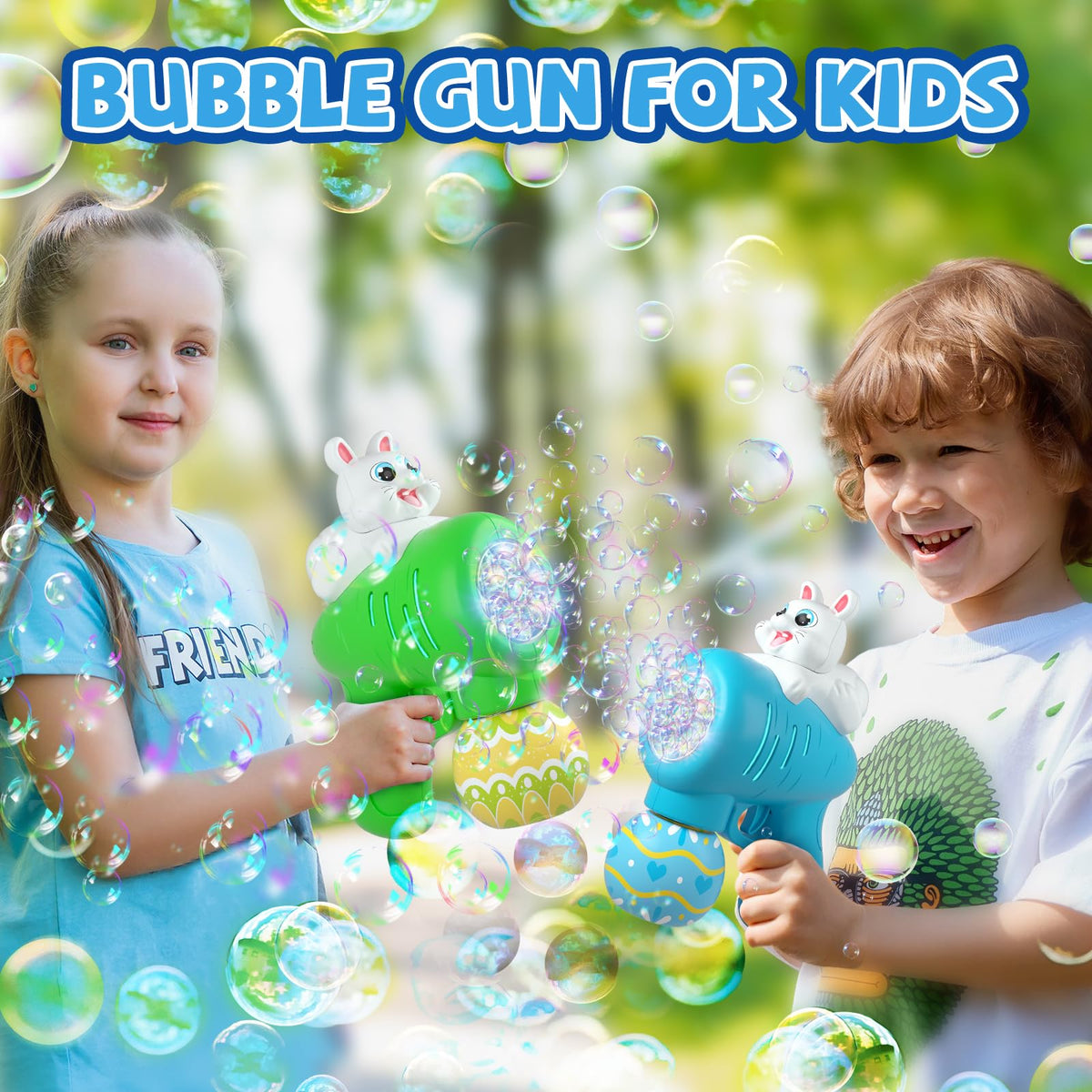 ShyLizard Easter bubble liquid bottles four-pack for continuous bubble play.