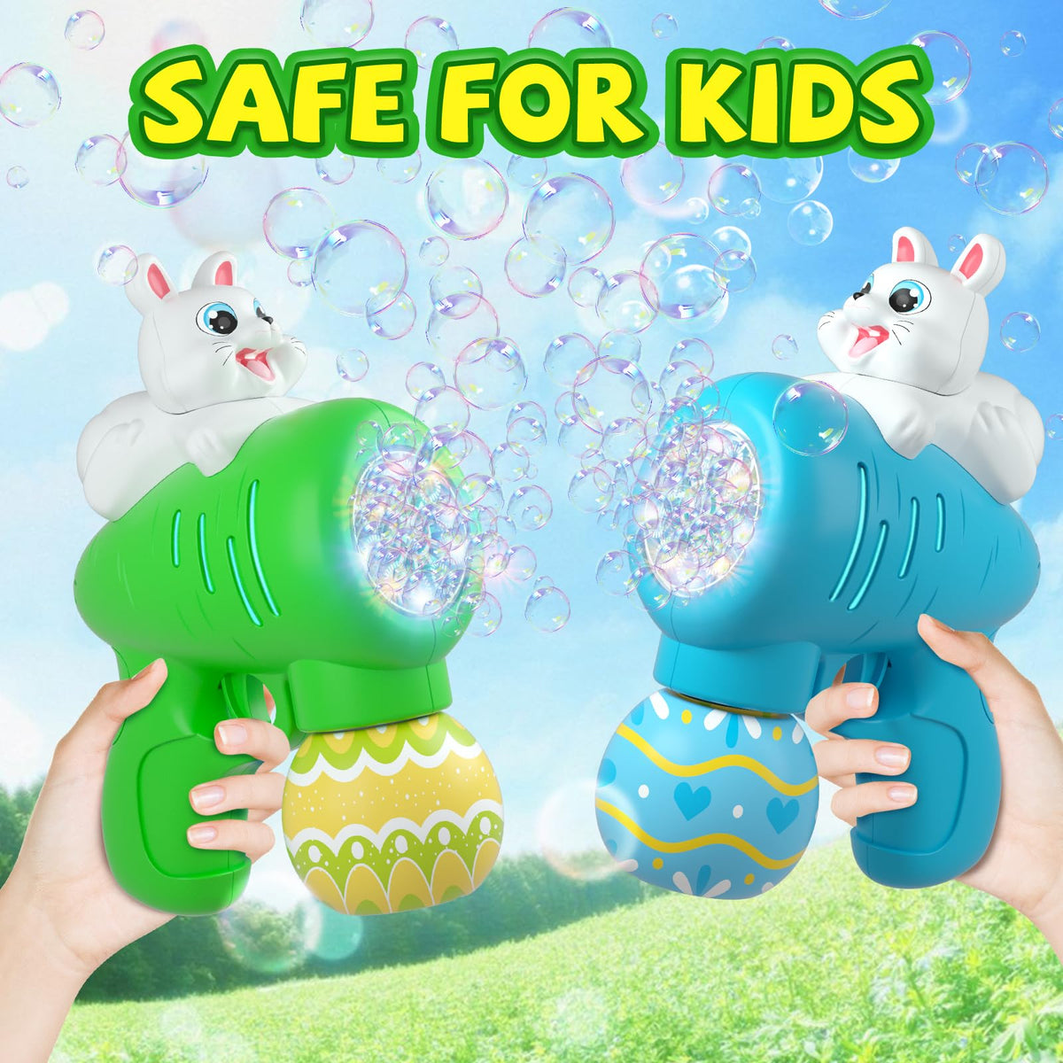 ShyLizard Easter party bubbles suitable for indoor or outdoor celebrations.
