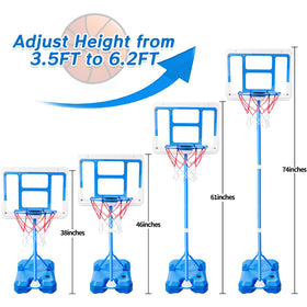 ShyLizard basketball hoop rim and net ready for shots