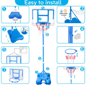 ShyLizard mini basketball set with pump for quick setup