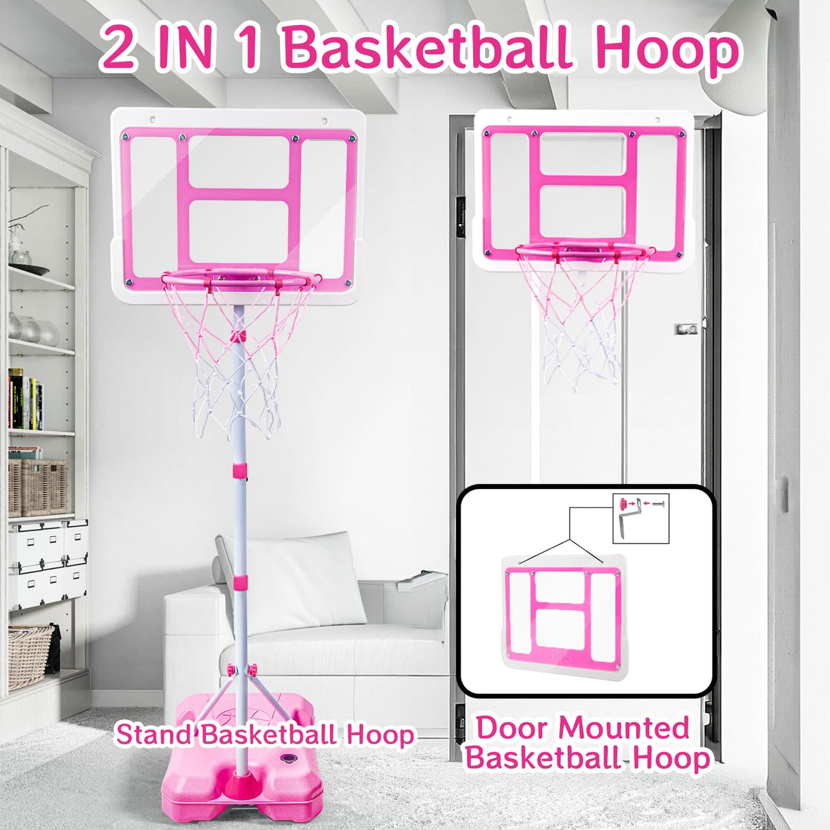 ShyLizard mini basketballs set ready to use for quick setups.