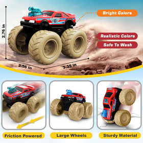 ShyLizard monster trucks showcase detailed designs revealed by water wash.