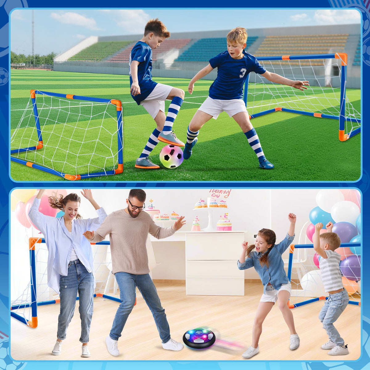 Soft foam bumper protects kids and furniture during sessions.