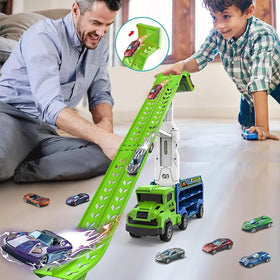 ShyLizard storage compartment fits fourteen cars for organized play