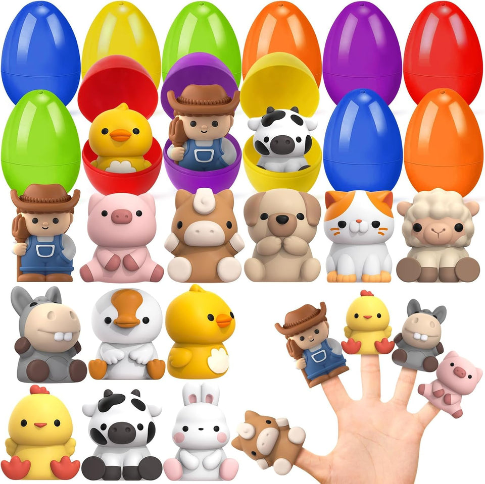 ShyLizard 12-pack finger puppets for Easter egg hunts and imaginative play.