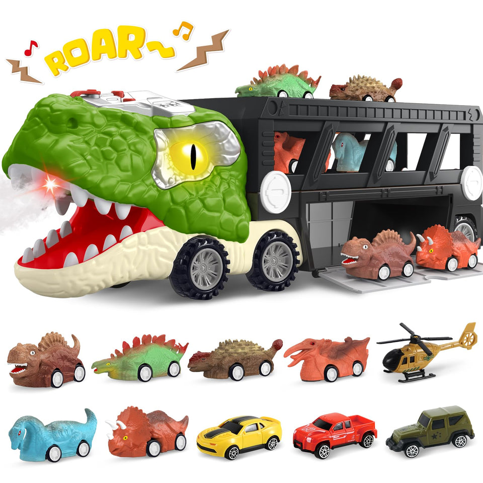 ShyLizard 17-inch dinosaur truck with sounds invites imaginative play.
