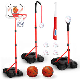 ShyLizard 3-in-1 hoop and T-ball set ready for indoor or outdoor play