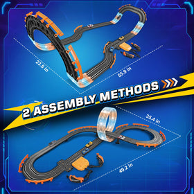 ShyLizard 360-degree track with LED lights adds excitement during races
