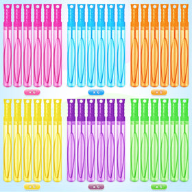 ShyLizard bubble wands in six bright colors for lively party entertainment