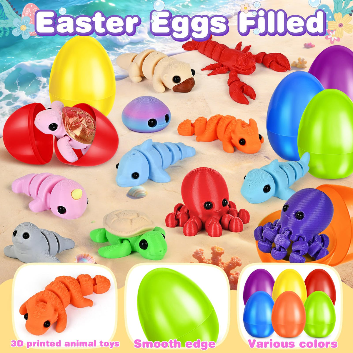 ShyLizard colorful Easter eggs invite discovery with ocean-themed figures.