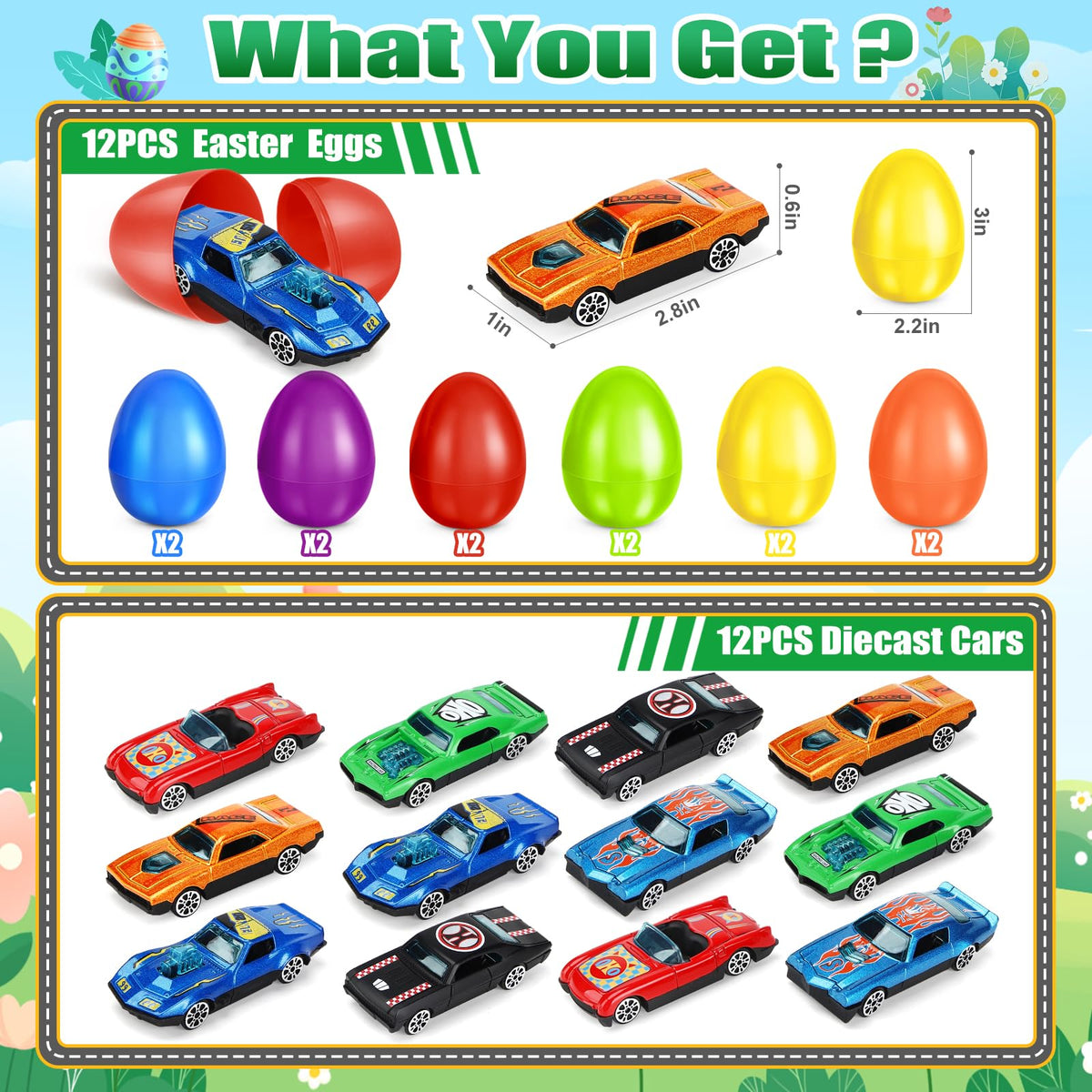 ShyLizard Easter eggs center-opening design for easy reveal.