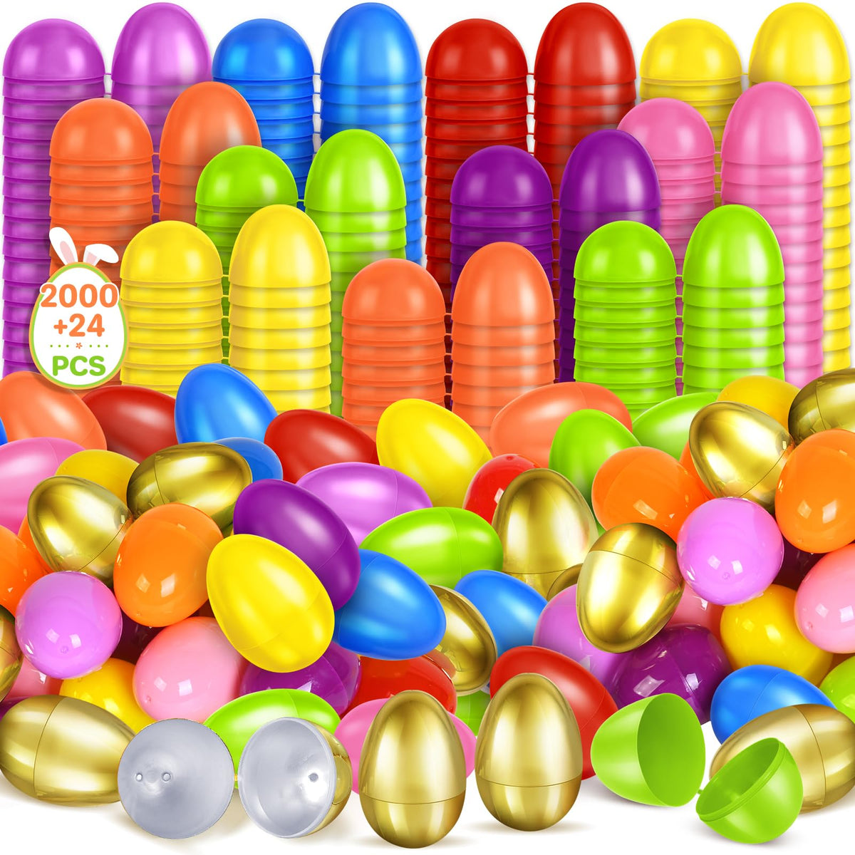ShyLizard 2-3 inch Easter eggs in eight colors for fun hunts
