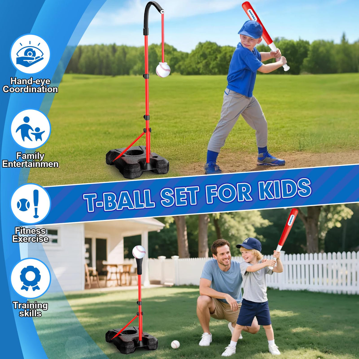 ShyLizard hanging tee-ball stand captures swinging action for feedback